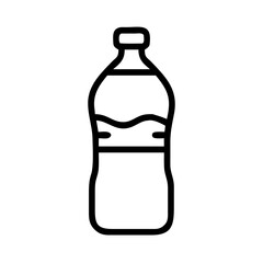 Outline of a plastic bottle filled with water