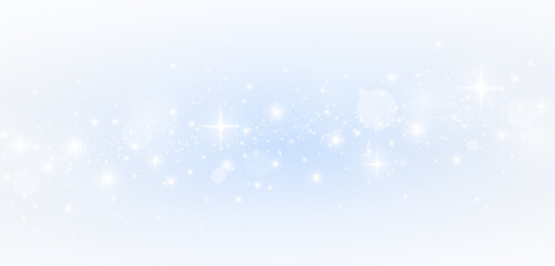 Shining stars and sparkling dust with bright festive glow.