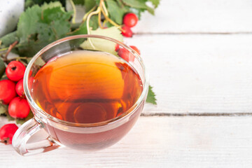 Fragrant autumn hawthorn berry tea