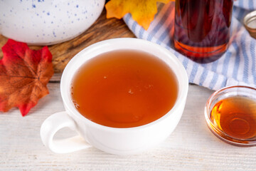 Sweet refreshing Maple hot Tea Drink