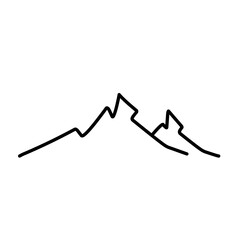 line vector mountain