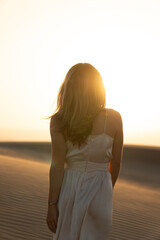 dunas, atardecer, sunset