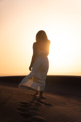 dunas, atardecer, sunset