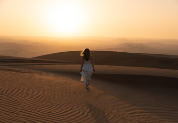 dunas, atardecer, sunset