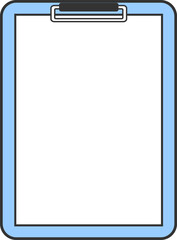 文房具　クリップボードで止められたアンケート　縦