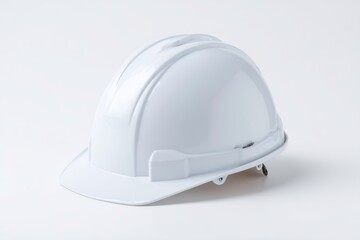 Fototapeta premium White Safety Helmet with Smooth Surface and Modern Design