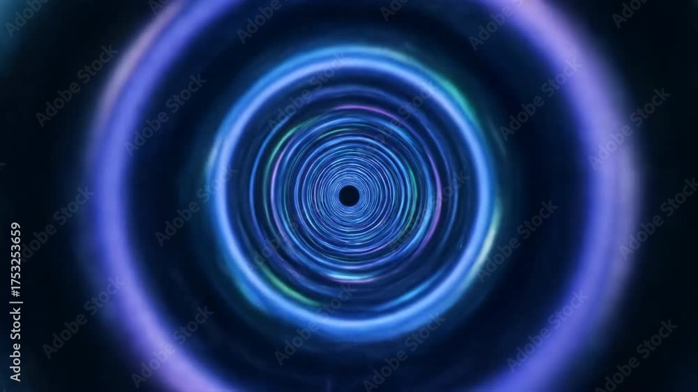 Canvas Prints dynamic seamlessly looping video of a dazzling light tunnel effect with glowing concentric circles m