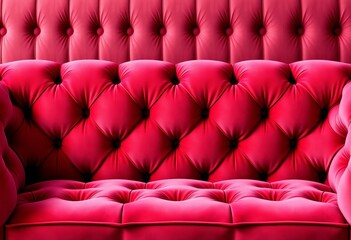 Fototapeta premium Deep buttoned tufted velvet chesterfield sofa upholstery seamless texture, close-up, plush