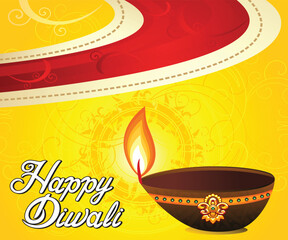 artistic creative diwali background.eps