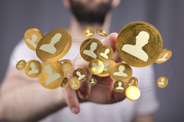 Visualize the future of networking with this captivating image, perfect for illustrating online communities and global connections.