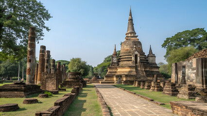 Obraz premium wat phra si sanphet ayutthaya