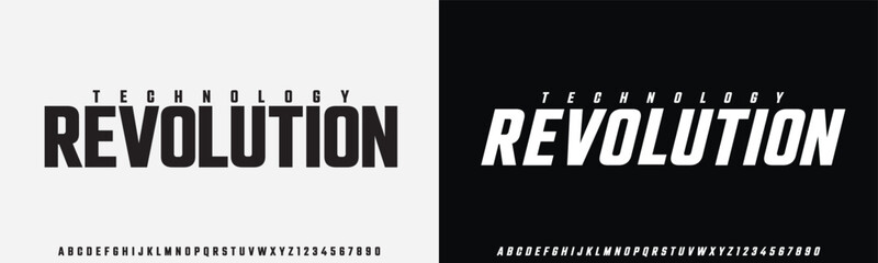 Modern Bold Font. Regular Italic Number Typography urban style alphabet fonts for fashion, sport, technology, digital, movie, logo design, vector illustration

