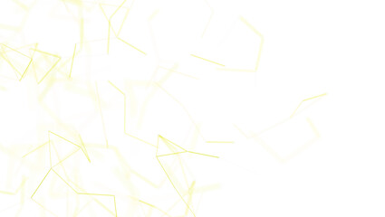 Abstract illustration of a network connection or digital data flow with geometric lines on a white backdrop, representing technology and communi