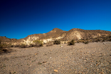 Berge in der Tabernas Wüste, Provinz Almería, Andalusien, Spanien