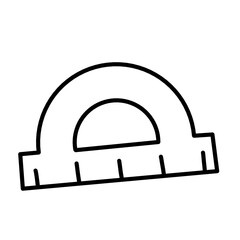 School supplies line vector