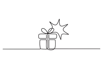 Special promotion icon. one line Icon drawing with white background