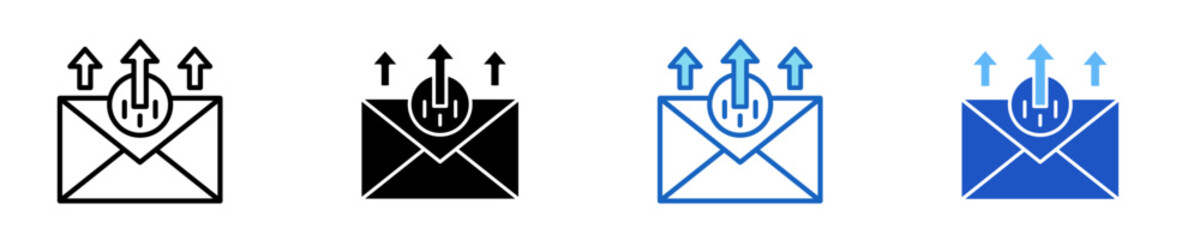 Send  Icon Set Multiple Style Collection