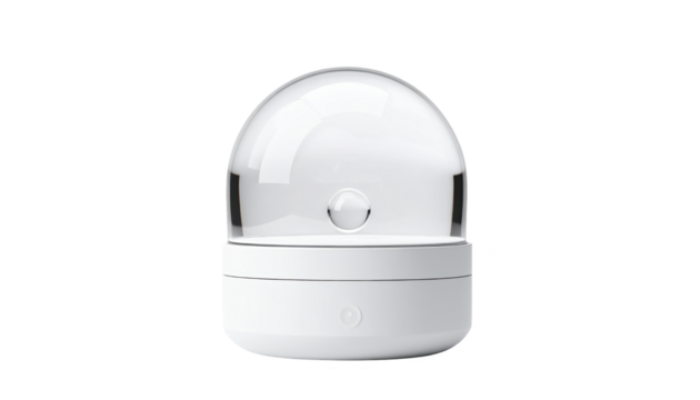 Modern humidifier design with transparent dome for clean air