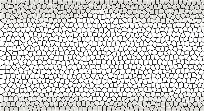 Abstract Voronoi Diagram Background pattern texture geometric cell cellular mosaic black white irregular shape design illustration