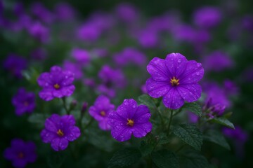 purple flowers in the garden