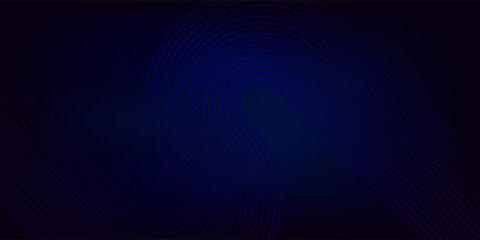 Blue and black gradient vector background, featuring subtle circular line patterns. Blue and black vector background with digital modern texture. Minimal vector background in blue and black color.