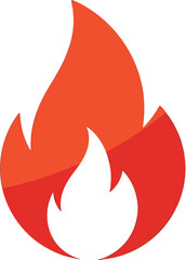 vector illustration of a set of fire icons