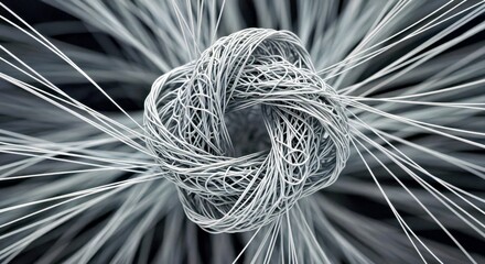 Dynamic Hypnotic Generative Art Pulsating Interconnected Neural Pathways