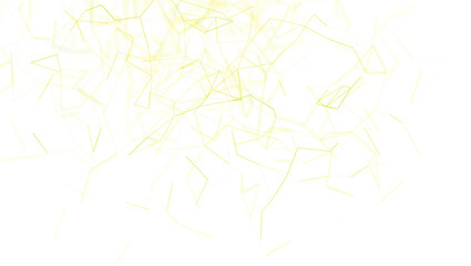 Abstract background featuring geometric lines in yellow against a white backdrop. Perfect for tech, data visualization, and digital concepts. Cl