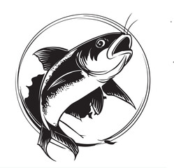 vector illustration of a catfish