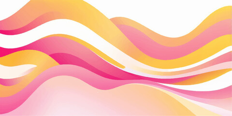 Abstract colorful wave vector illustration with a rainbow curve pattern suitable for a modern design backdrop or banner template
