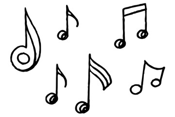 Fototapeta premium set of musical notes