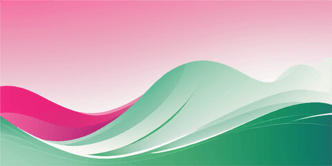 Abstract colorful background vector illustration featuring wavy green and blue smoke lines creating a dynamic backdrop design