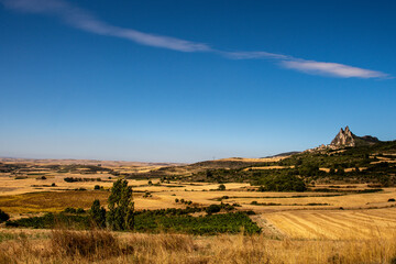 Landschaft in der Meseta am Jacobsweg in Nordspanien