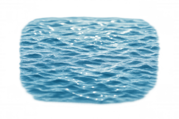 Blue water surface rippling with sun glare reflecting, liquid ripples creating abstract texture background