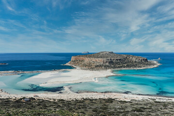 Tigani and Balos beach- lagoon, Crete,  Greece