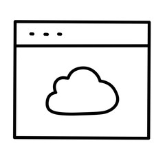 cloud computing icon vector