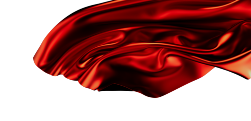 Luxurious red silk fabric flowing elegantly. Perfect for design projects needing a sophisticated, rich texture.