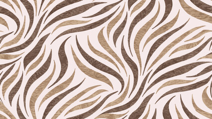 Elegance in design: A captivating visual symphony of flowing, abstract, brown and tan forms, dancing rhythmically across the canvas and adding an element of sophistication and charm