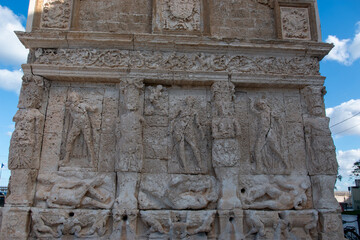 gallipoli a tourist city on the salento coast famous for its historic center on an island in Puglia, Italy.