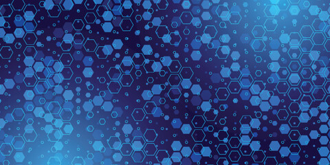 Abstract background with modern and futuristic hexagon shape decoration. High-tech background concept for covers, banners, brochures, and websites. VOL. 2