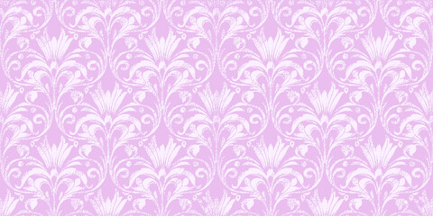 Floral Lavender Pattern: Delicate floral motifs in a subtle lavender hue create an elegant, seamless pattern, perfect for adding a touch of sophistication and grace.