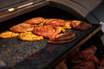 Churrasco brasileiro no pit smoke