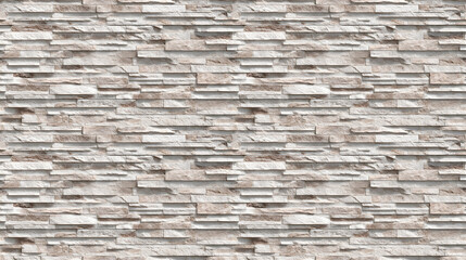 SEAMLESS beige stone brick wall background, tileable texture, full frame stone pattern.