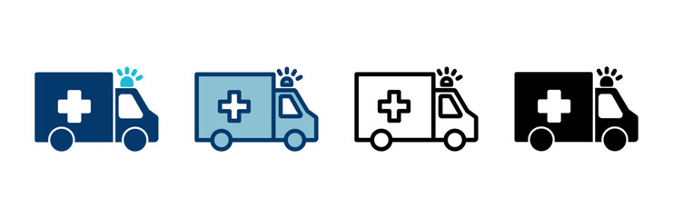Ambulance Icon vector isolated on white background. Ambulance Icon Design. ambulance truck icon vector
