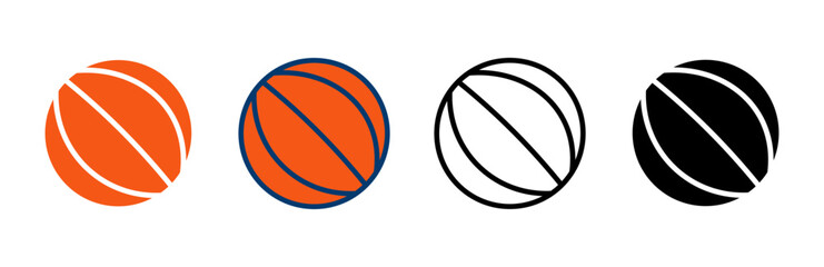 Basketball icon vector isolated on white background. Basketball ball icon. Basketball logo vector icon