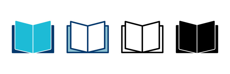 Book icon vector isolated on white background. Book vector icon. ebook icon