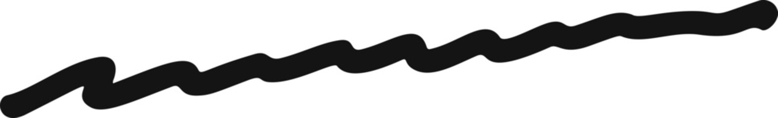 Zigzag brush stroke line stripe