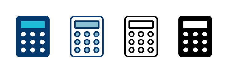 Calculator icon vector isolated on white background. Calculator vector icon. Accounting icon