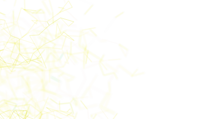 Abstract illustration of network lines and connections, perfect for technology, innovation, and futuristic concepts. Clean design with yellow an