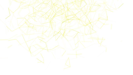 Modern abstract design with connected lines and dots.  A futuristic network or data connection concept. Use for business, science, or technology